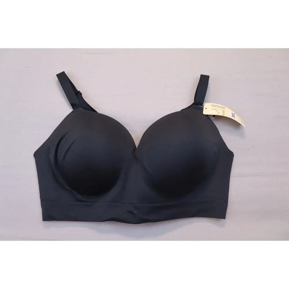 NEW Truekind Supportive Comfort Wireless Shaping Bra Black Padded Size 3XL